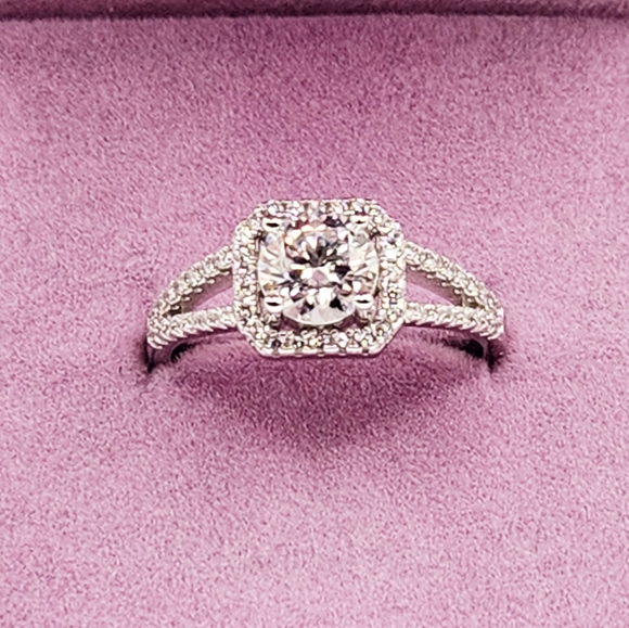 1 carat moissanite diamond split band - Picture 3 of 10